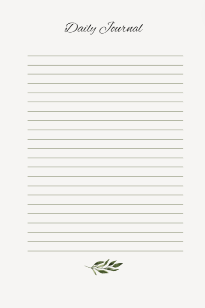 Daily Journal - Johanna K Gleason