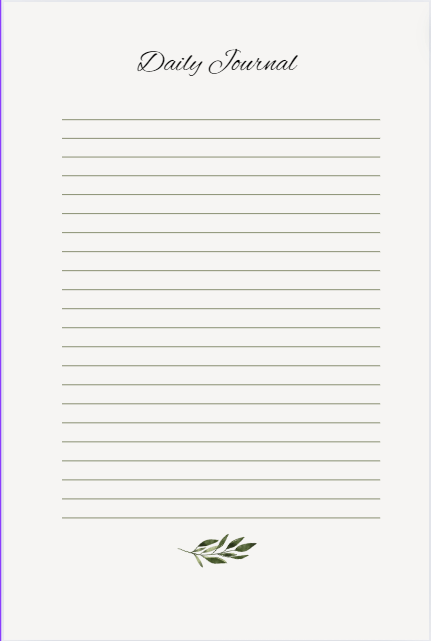 Daily Journal - Johanna K Gleason