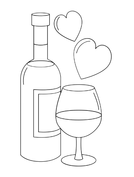 Happy Valentines Day Coloring Book